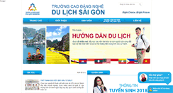 Desktop Screenshot of dulichsaigon.edu.vn